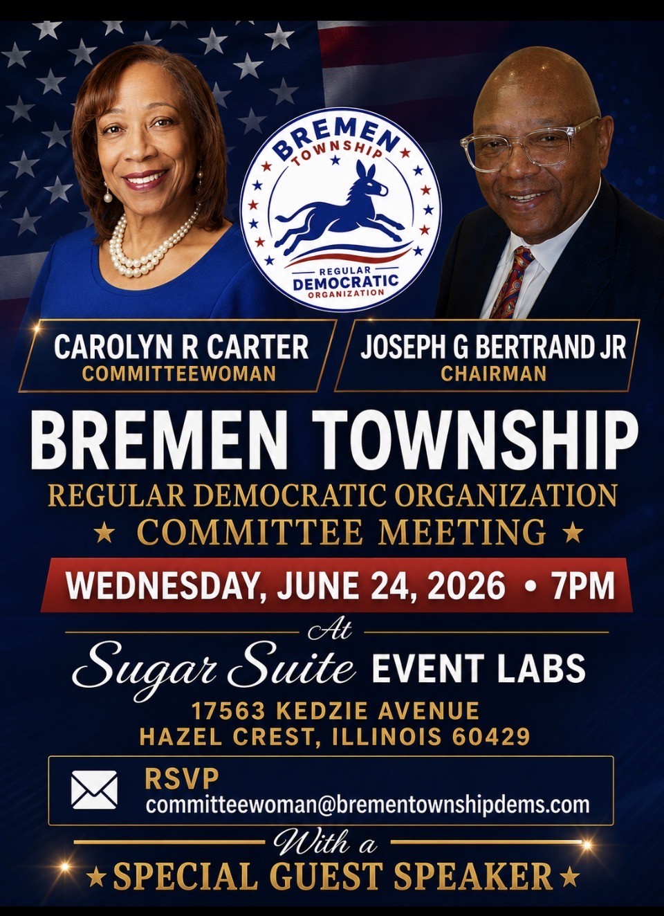 Regular Democratic Organization Committee Meeting